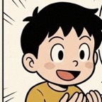 Kenji, looking happy